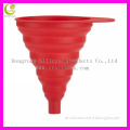 FDA LFGB approved food grade collapsible multifunctional liquid transfer silicone rubber kitchen utensil mini funnel